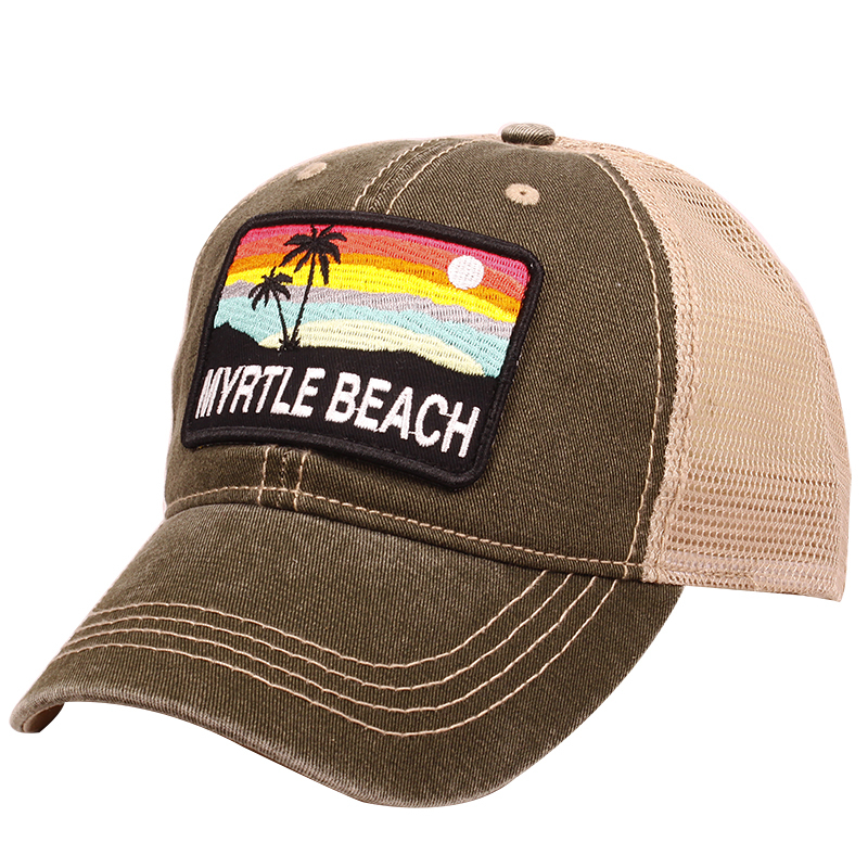 Coating Twill Soft Mesh Souvenir Trucker Caps