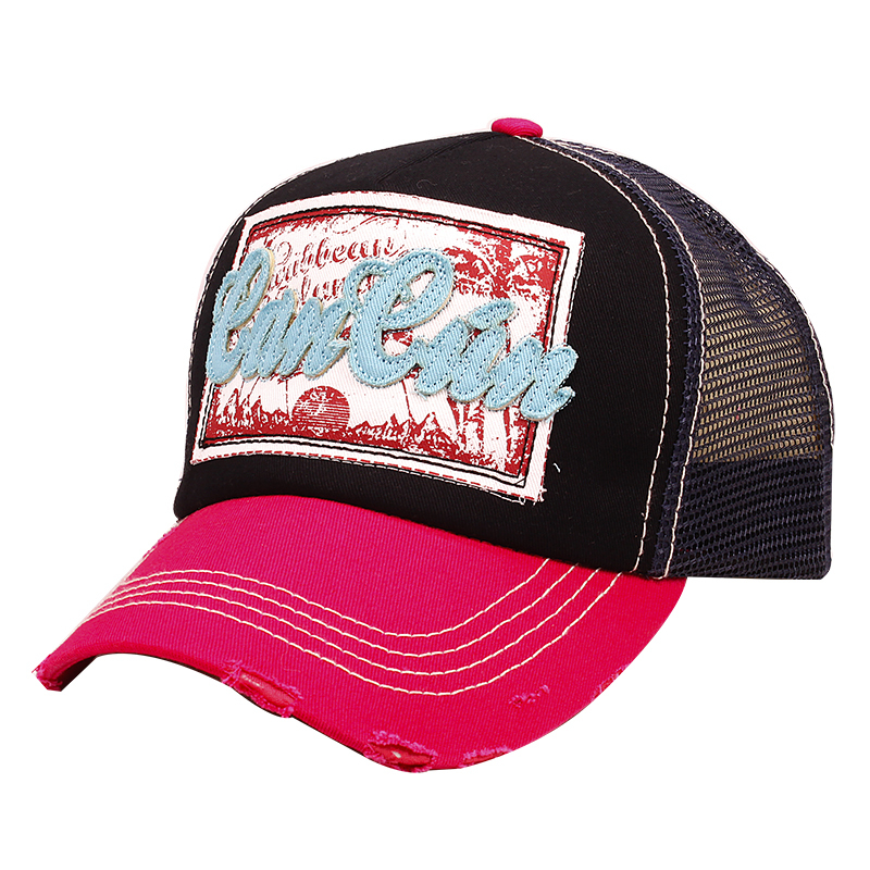 Applique Patch Embroidery Mesh Back Souvenir Trucker Caps