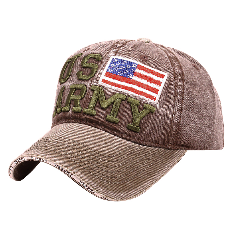 3D Embroidery Stone Washed Two Tone Twill Souvenir Ccaps