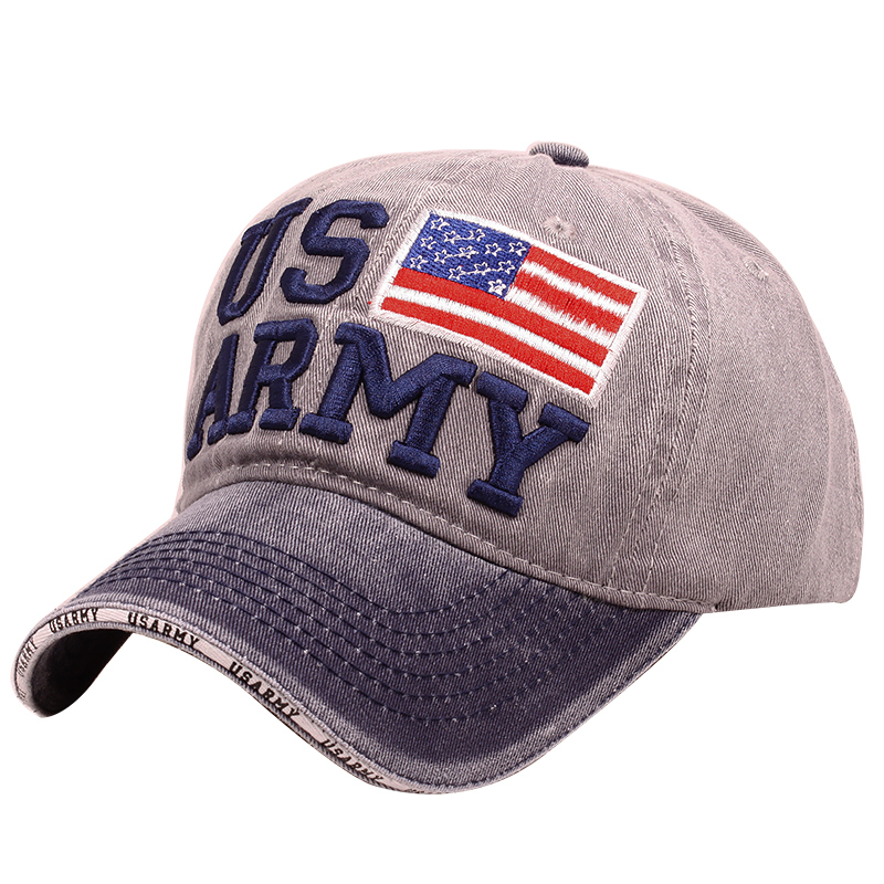 3D Embroidery Stone Washed Two Tone Twill Souvenir Ccaps