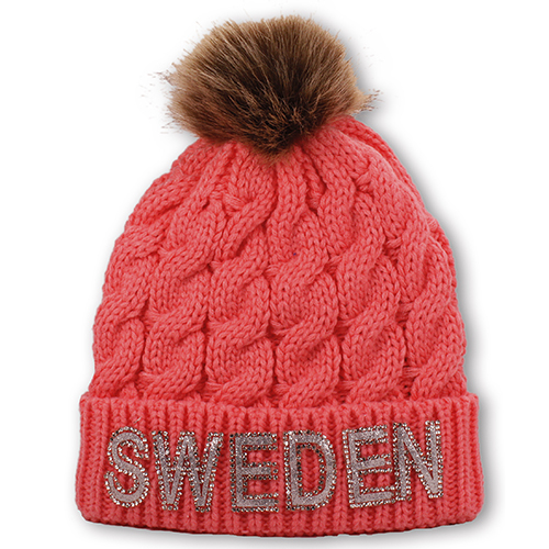 Faux Fur Pom Pom Balls Knit Hat