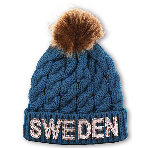 Faux Fur Pom Pom Balls Knit Hat