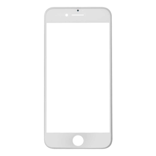 Glass Lens with Front Bezel and OCA Glue Sheet For Apple iPhone 7 - White