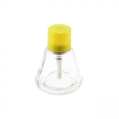 Transparent Glass Conical Pump Alcohol Bottle 150ml
