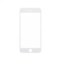 Glass Lens with Front Bezel and OCA Glue Sheet For Apple iphone 6 Plus - White