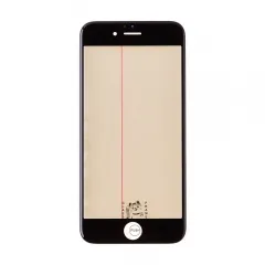 Glass Lens with Front Bezel and OCA Glue Sheet For Apple 6s- Black - AAA