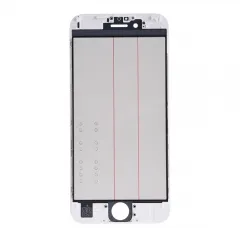 Glass Lens with Front Bezel and OCA Glue Sheet For Apple 6s- White - AAA