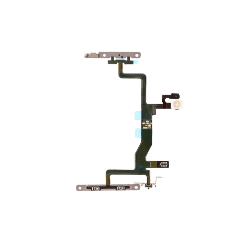 Power Switch Volume Flex Cable with Metal Plate For Apple iPhone 6s
