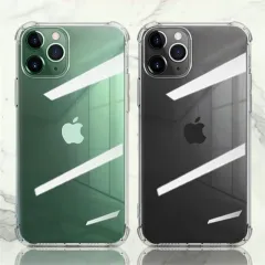 Transparent Shockproof Soft Silicone Case for iPhone X - 14 Pro Max Case 360 Silicone Protect Cover