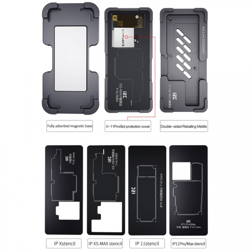 i2c Middle Layer Board Fixture PCB Holder Reballing Platform With BGA Reballing Stencil For iPhone X Xs Xsmax 11 11pro Promax