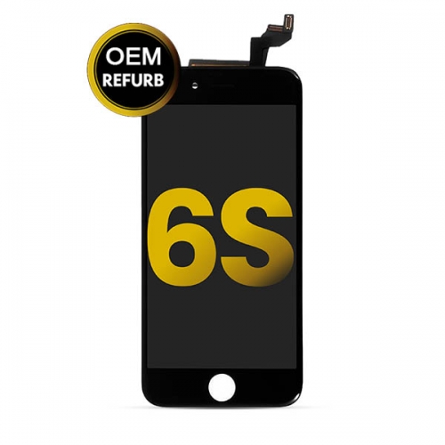 LCD Display and Touch Screen Digitizer Assembly With Frame Replacement For Apple iPhone 6s - Black - OEM Refurb
