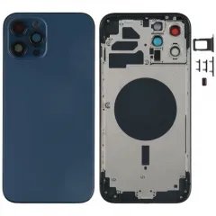 For Apple iPhone 12 Pro Max Back Housing Battery Cover with Frame Assembly Replacement