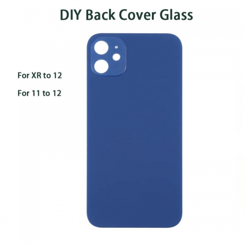 Back Glass Cover With Big Camera Hole Replacement For DIY Housing iPhone XR/11 Convert To iPhone 12 
