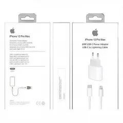 Apple 20W USB-C Power Adapter UE Version + USB-C to Lightning Cable For iPhone 12 Pro Max