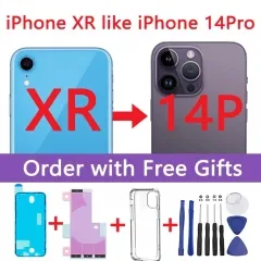 DIY Back Cover Housing For Apple iPhone XR Convert into Apple iPhone 14 Pro, iPhone XR Like iPhone 14 Pro Housing