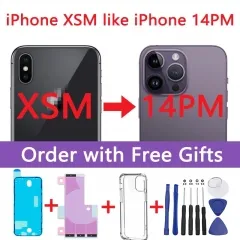 DIY Back Cover Housing For Apple iPhone XS Max Convert into Apple iPhone 14 Pro Max, iPhone XS Max Like iPhone 14 Pro Max Housing