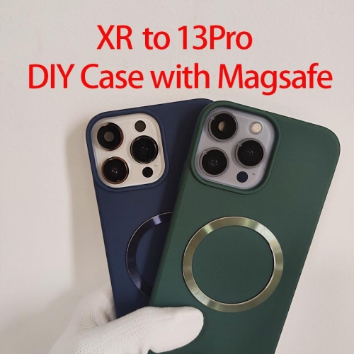 DIY Phone Case with Magsafe For iPhone XR to 13Pro, XR like13 pro Silicon Case Cover