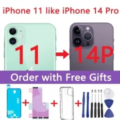 DIY Back Cover Housing For Apple iPhone 11 Convert into Apple iPhone 14 Pro, iPhone 11Like iPhone 14 Pro Housing