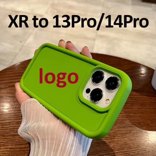 Silicone Case Protective Cover For DIY iPhone XR to 13 Pro, XR to 14 Pro Customization Protective Case