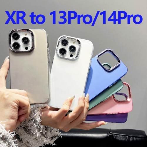 Case for iPhone XR to 13 Pro, XR like 14 Pro Cover, XR to 15 Pro Hard TPU Protective Case