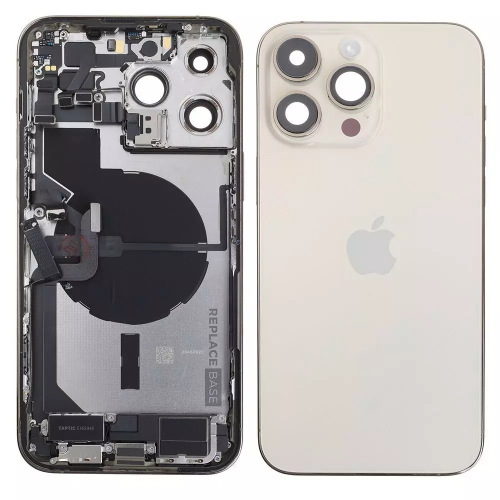 Integrated Back Housing For Apple iPhone 14 Pro Max Full Body Battery Cover Middle Frame With Logo