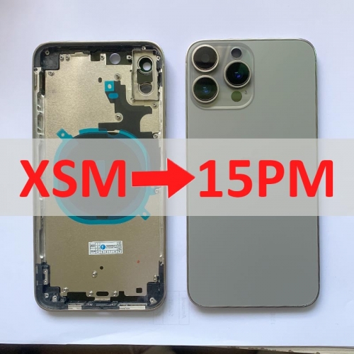 DIY Back For iPhone XS Max to 15 Pro Max Housing For XS Max To 15 Pro Max  Back Housing iPhone XS Max Up To 15 Pro Max