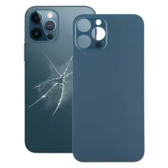 Back Glass Cover With Big Camera Hole Replacement For Apple iPhone 12 Pro Max - Silver/Graphite/Gold/Pacific Blue - AA