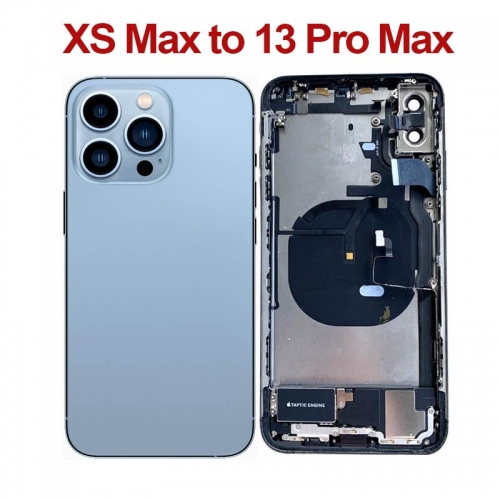 DIY Housing Assembly Rear Back Chassis Housing For iPhone XS Max Convert to iPhone 13 Pro Max