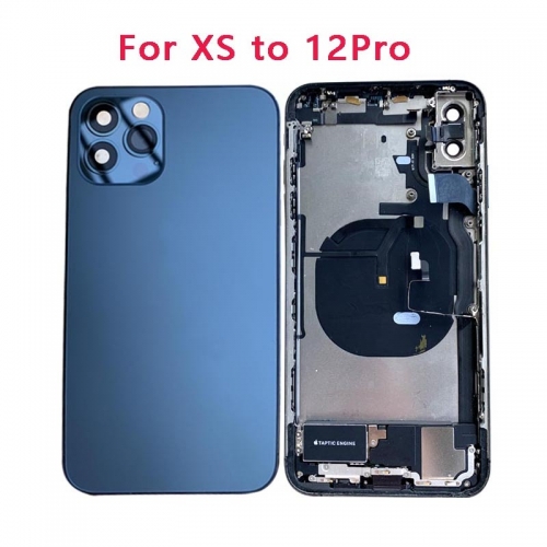 DIY Housing Assembly Rear Back Chassis Housing For iPhone XS Convert to iPhone 12 Pro
