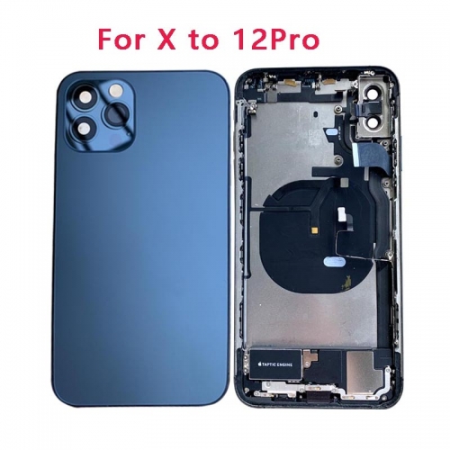 DIY Housing Assembly Rear Back Chassis Housing For iPhone X Convert to iPhone 12 Pro