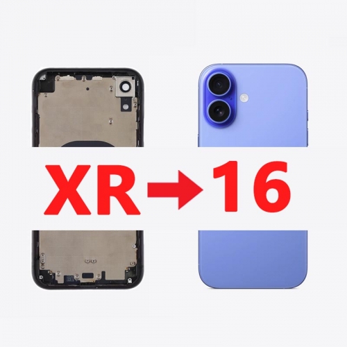 DIY Housing for iPhone XR Convert to iPhone 16, XR Like 16 Back Cover Body Shell