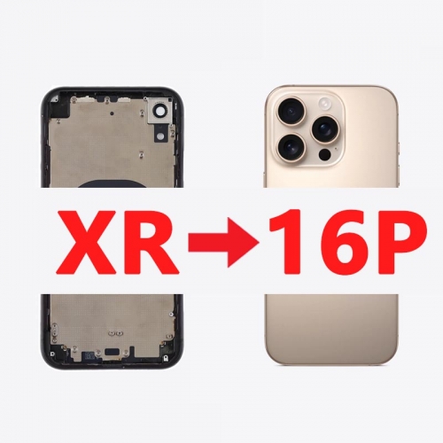 DIY Housing for iPhone XR Convert to iPhone 16 Pro, XR Like 16 Pro Back Cover Body Shell