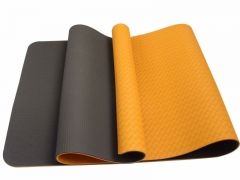 high elastic cheap tpe yoga mat with carrying strap