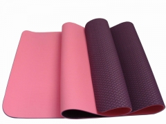high elastic cheap tpe yoga mat with carrying strap
