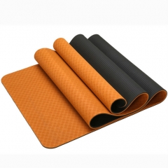 high elastic cheap tpe yoga mat with carrying strap