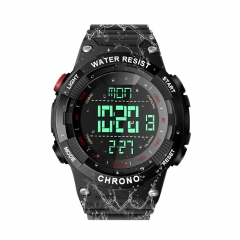 10 ATM Waterproof Sports Wristwatch for Swimming and Diving with Multiple Functions of Alarm Clock, Chronograph, Timer Countdown, Dual Time, Calendar,