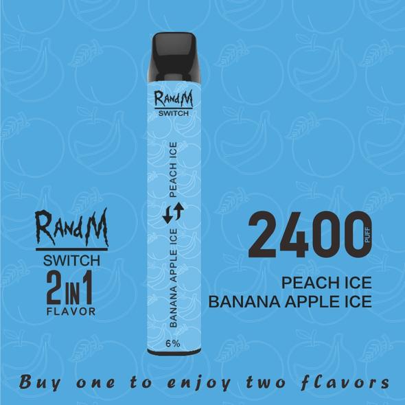 RandM Switch 2 in 1 disposable vape kit dual flavors