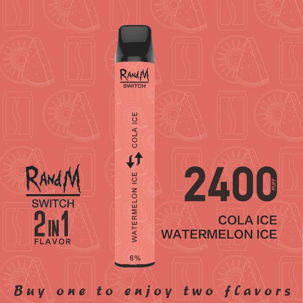 RandM Switch 2 in 1 disposable vape 2400 puffs