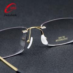 9813 - Black Onyx Screwless Rimless IP18K Gold Plated for Men