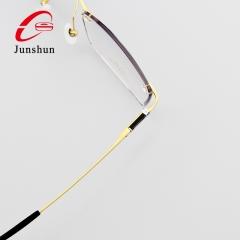 9813 - Black Onyx Screwless Rimless IP18K Gold Plated for Men