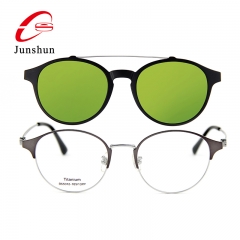 B65102 - Removable sun-optical glasses frame export to Germany in high quality titanium and nylone