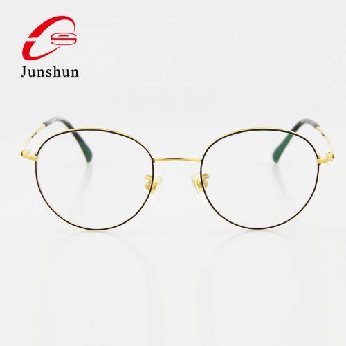 JS-020 - Sample for order from France simple titanium optical glasses frame