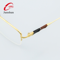 99928 - Two-color high-grade sandalwood light luxury business daily titanium frame for Men