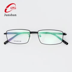 3301 - Flexible hinge in simple business style high quality titanium framefor Men