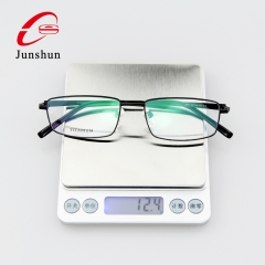 3301 - Flexible hinge in simple business style high quality titanium framefor Men