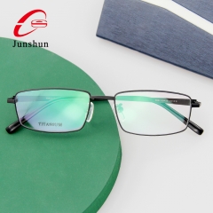 3301 - Flexible hinge in simple business style high quality titanium framefor Men