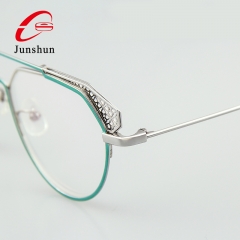 3201 - Double bridges removable fashion round frame two styles in one for Unisex