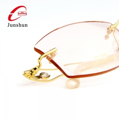 8812 - Titanium line rimless frame in elegant design for lady