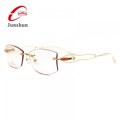 8812 - Titanium line rimless frame in elegant design for lady