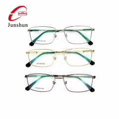 9816 - Natural balck agate with business eyeshape titanium eyeglasses frame for Men